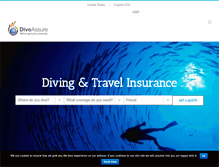 Tablet Screenshot of diveassure.com